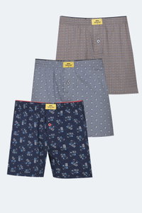 Slazenger - Slazenger HEGEL 3 lü Set Erkek Karışık Boxer