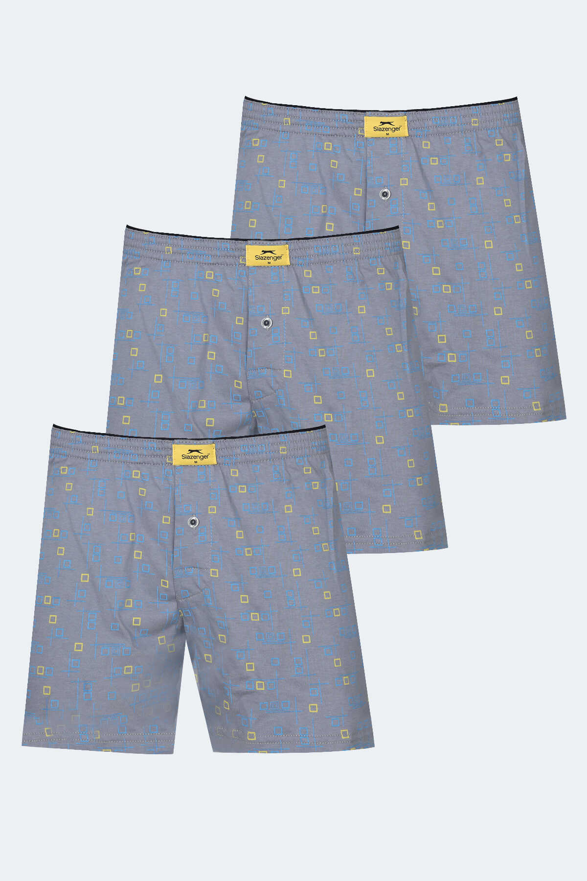 Slazenger - Slazenger HEGEL 3 lü Set Erkek Karışık Boxer
