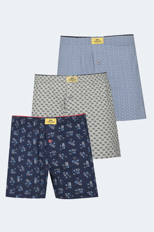 Slazenger HEGEL 3 lü Set Erkek  Karışık Boxer 