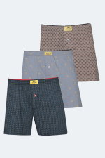 Slazenger - Slazenger HEGEL 3 lü Set Erkek Karışk Boxer