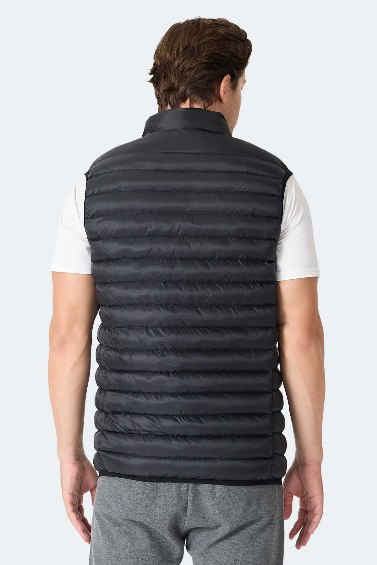 Slazenger HELIX Erkek Fermuar Cepli Siyah Yelek - 5