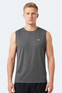 Slazenger - Slazenger HEROFIT Erkek Kolsuz Koyu Gri Atlet