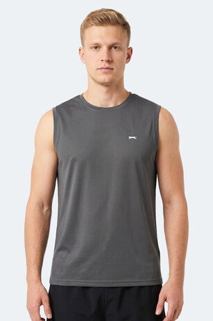 Slazenger HEROFIT IN Erkek Kolsuz Koyu Gri Atlet