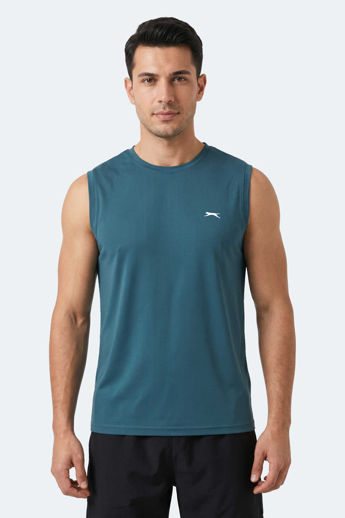 Slazenger - Slazenger HEROFIT Erkek Kolsuz Petrol Atlet