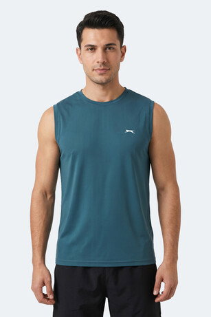 Slazenger HEROFIT IN Erkek Kolsuz Petrol Atlet