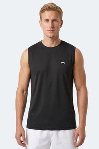 Slazenger - Slazenger HEROFIT Erkek Kolsuz Siyah Atlet