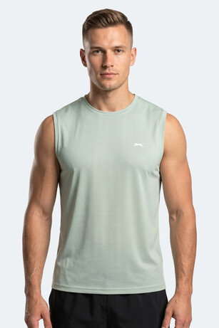 Slazenger HEROFIT IN Erkek Kolsuz Su Yeşili Atlet
