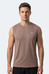 Slazenger - Slazenger HEROFIT Erkek Kolsuz Vizon Atlet