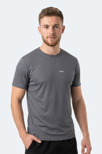 Slazenger - Slazenger HERRERA Erkek Koyu Gri Tişört