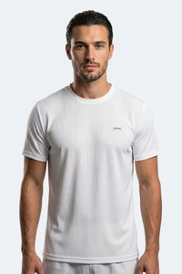 Slazenger - Slazenger HIJACK I Erkek Beyaz Tişört