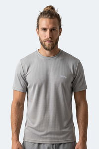 Slazenger - Slazenger HIJACK I Erkek Gri Tişört