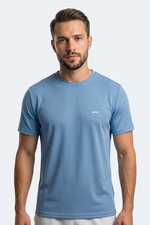Slazenger - Slazenger HIJACK I Erkek Mavi Tişört