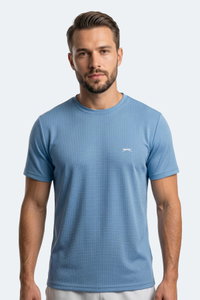 Slazenger - Slazenger HIJACK I Erkek Mavi Tişört