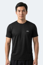 Slazenger - Slazenger HIJACK I Erkek Siyah Tişört