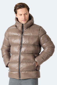 Slazenger - Slazenger HOOT Erkek Kapüşonlu Şişme Kahve Mont & Kaban Slazenger - Slazenger HOOT Erkek Kapüşonlu Şişme Kahve Mont & Kaban