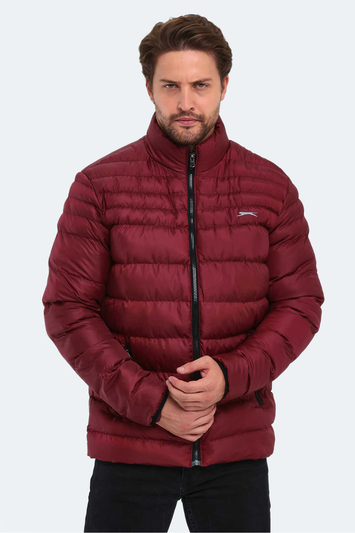 Slazenger - Slazenger HORIZON I Erkek Şişme Bordo / Bordo Mont & Kaban