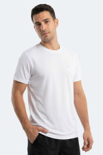 Slazenger - Slazenger HUGGER Erkek Beyaz Tişört
