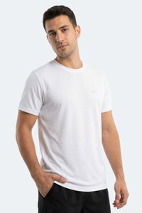 Slazenger - Slazenger HUGGER Erkek Beyaz Tişört