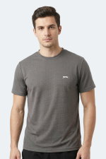 Slazenger - Slazenger HUGGER Erkek Koyu Gri Tişört