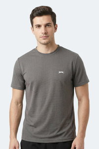 Slazenger - Slazenger HUGGER Erkek Koyu Gri Tişört