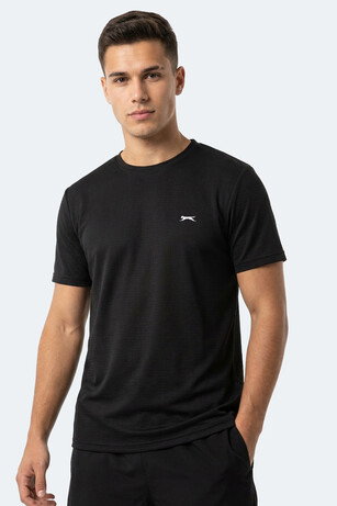 Slazenger HUGGER Erkek  Siyah Tişört 