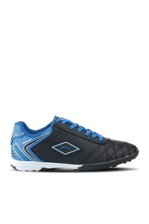 Slazenger HUGO HS Erkek Çocuk Halı Saha Siyah / Mavi Futbol Ayakkabısı