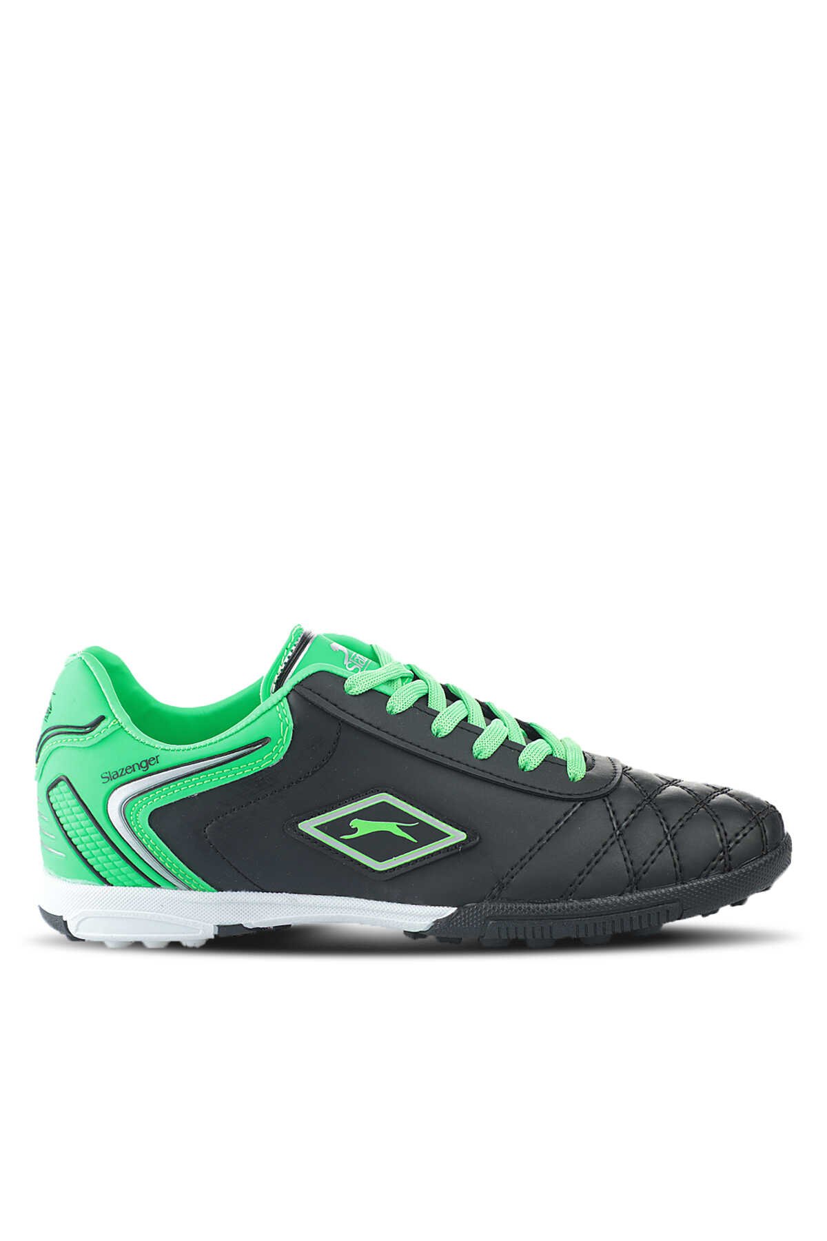 Slazenger - Slazenger HUGO HS Futbol Erkek Halı Saha Ayakkabı Siyah / Yeşil