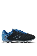 Slazenger - Slazenger HUGO KR Erkek Halı Saha Siyah / Mavi Futbol Ayakkabısı