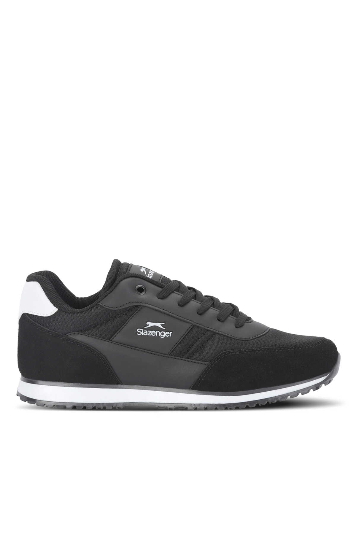 Slazenger - Slazenger ISKRA I Erkek Büyük Beden Siyah / Beyaz Günlük Spor Ayakkabısı