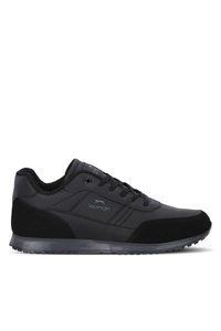 Slazenger - Slazenger ISPIRE I Erkek Büyük Beden Siyah / Siyah Günlük Spor Ayakkabısı