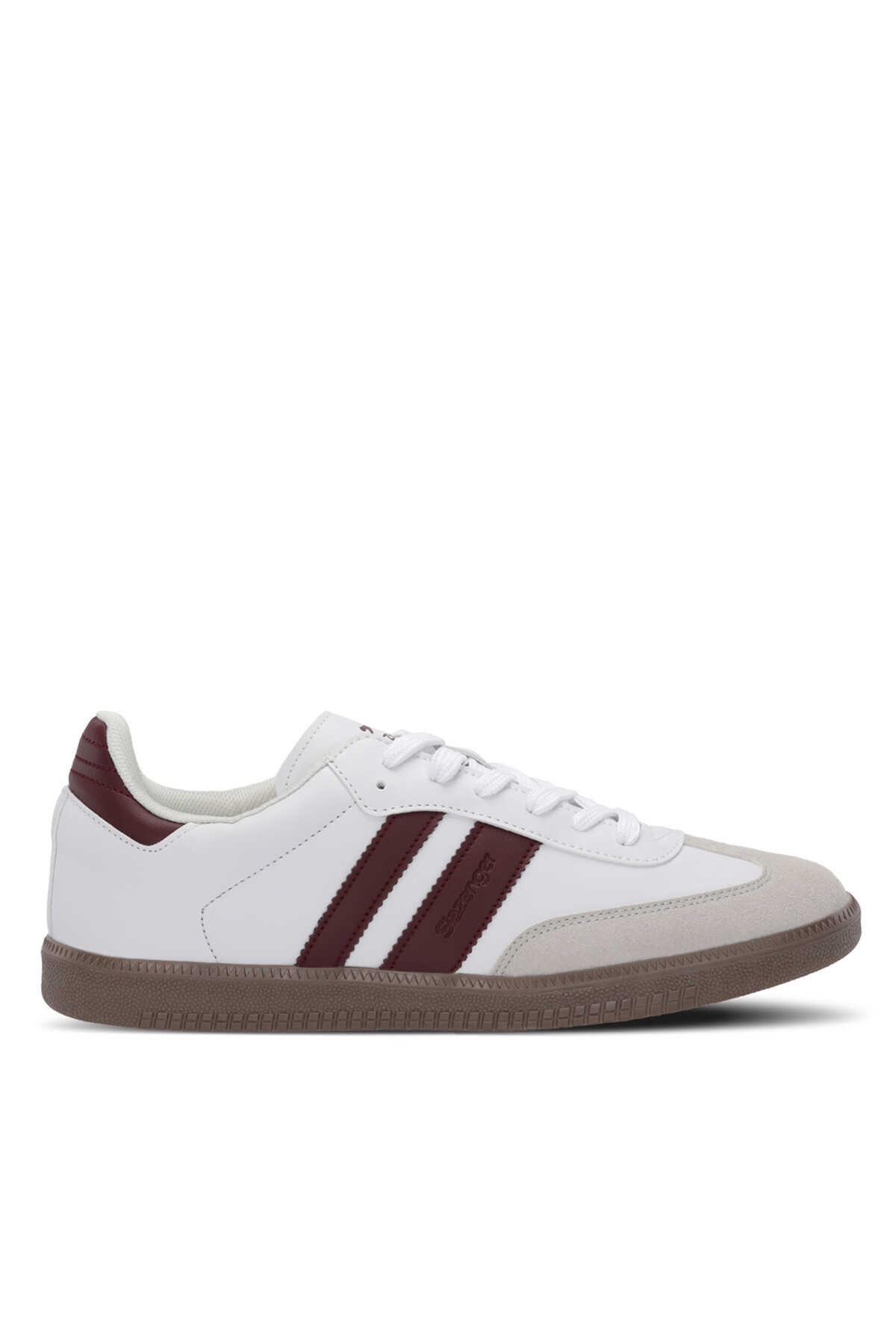 Slazenger - Slazenger ITALY I Erkek Beyaz / Bordo Günlük Spor Ayakkabısı