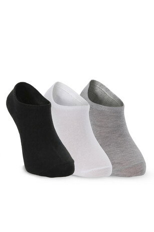Slazenger JACKED 3 lü Erkek Babet Siyah / Beyaz Çorap