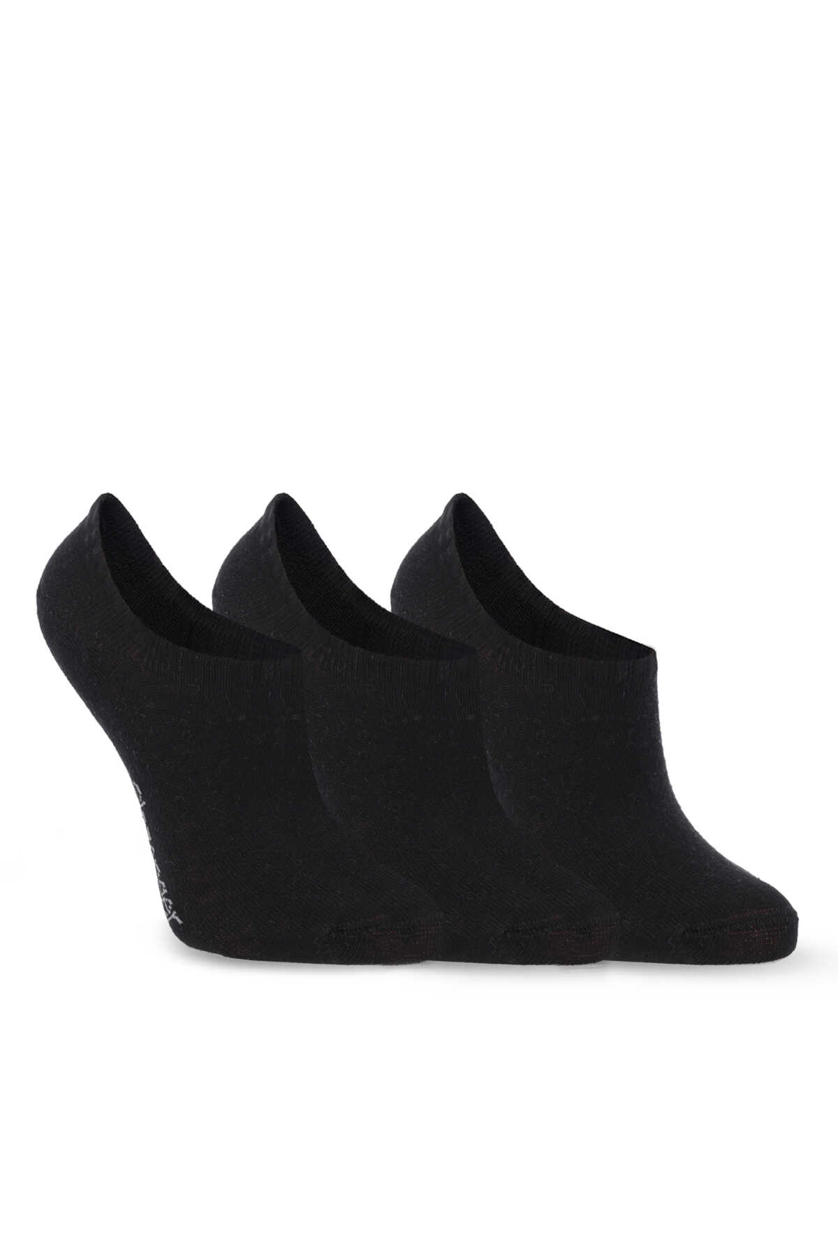 Slazenger - Slazenger JACKPOT 3 lü Kadın Siyah Çorap