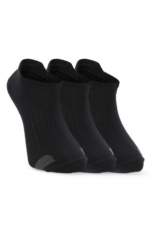 Slazenger JADEX 3 lü Erkek Patik Siyah Çorap