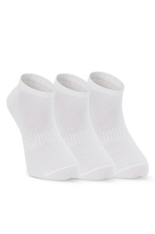 Slazenger JADIRA 3 lü Erkek Patik Beyaz Çorap 