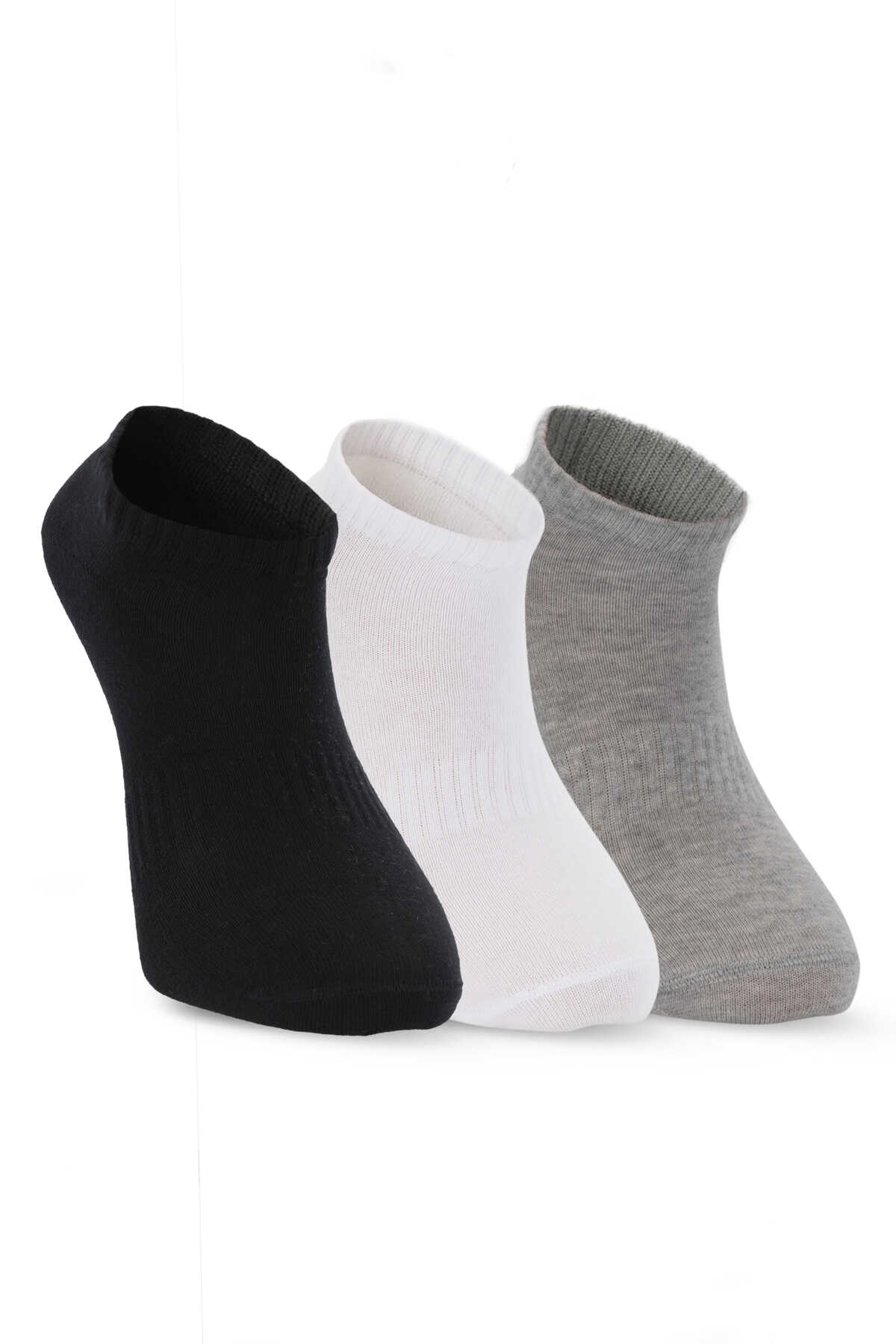 Slazenger - Slazenger JADIRA 3 lü Erkek Siyah / Beyaz Çorap