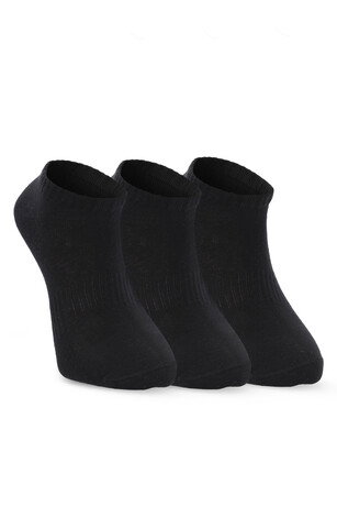 Slazenger JADIRA 3 lü Erkek Patik Siyah Çorap 
