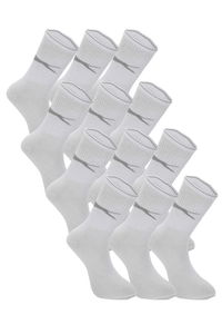 Slazenger - Slazenger JAGO 12 li Set Erkek Beyaz Çorap