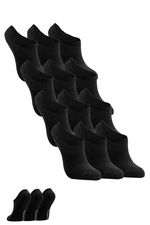 Slazenger - Slazenger JAKE 12 li Set Kadın Siyah Çorap