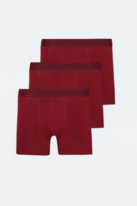 Slazenger - Slazenger JAMA 3 lü Set Erkek Bordo Boxer