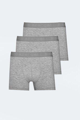 Slazenger JAMA 3 lü Set Erkek  Gri Boxer 