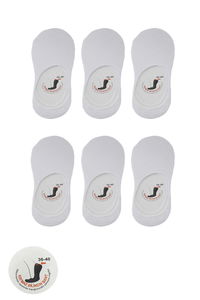 Slazenger - Slazenger JAMAR 6 lı Set Kadın Beyaz Çorap