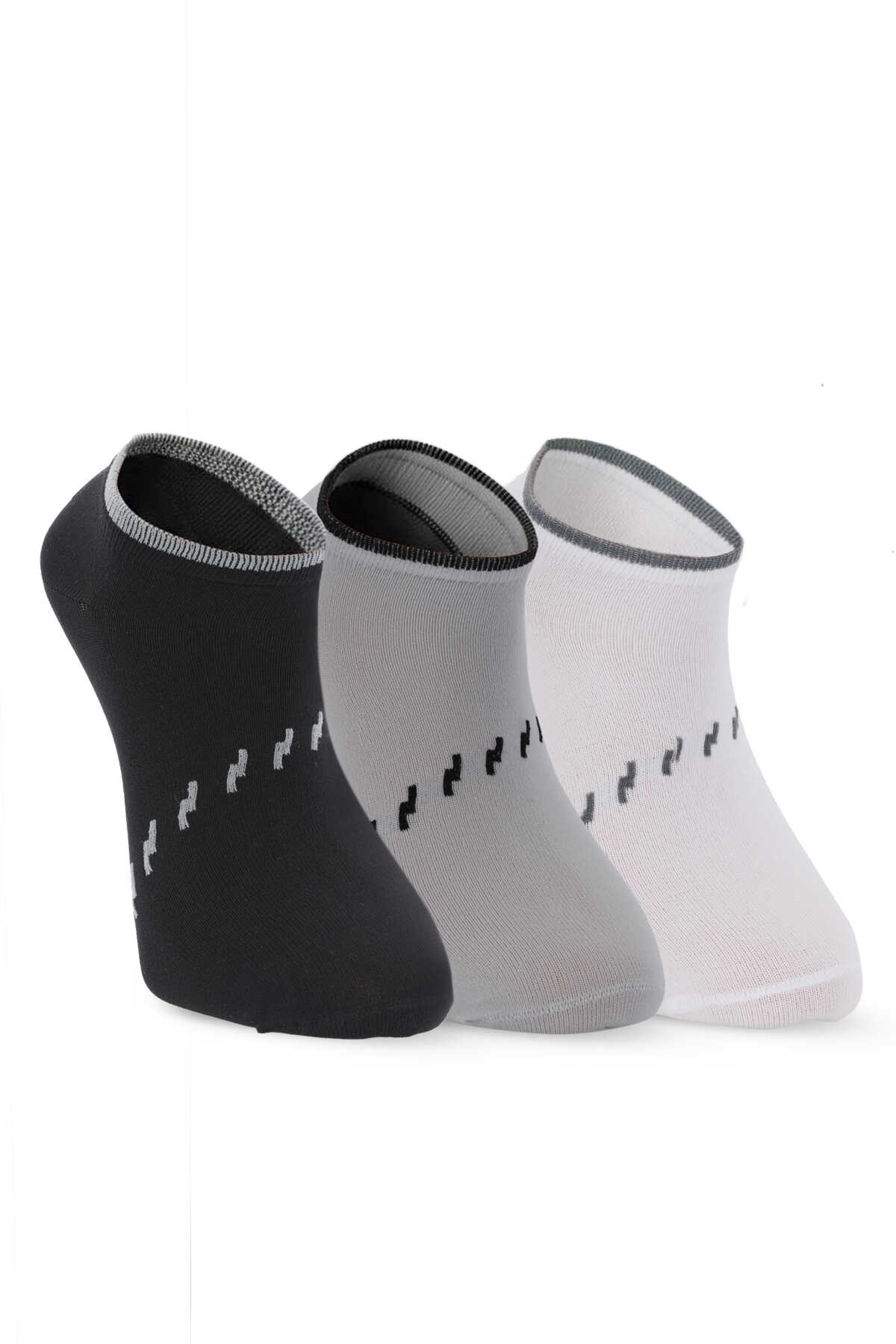 Slazenger - Slazenger JARA 3 lü Erkek Siyah / Gri Çorap