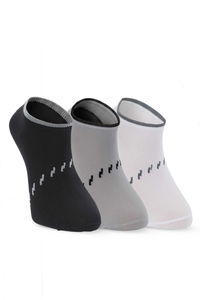 Slazenger - Slazenger JARA 3 lü Erkek Siyah / Gri Çorap
