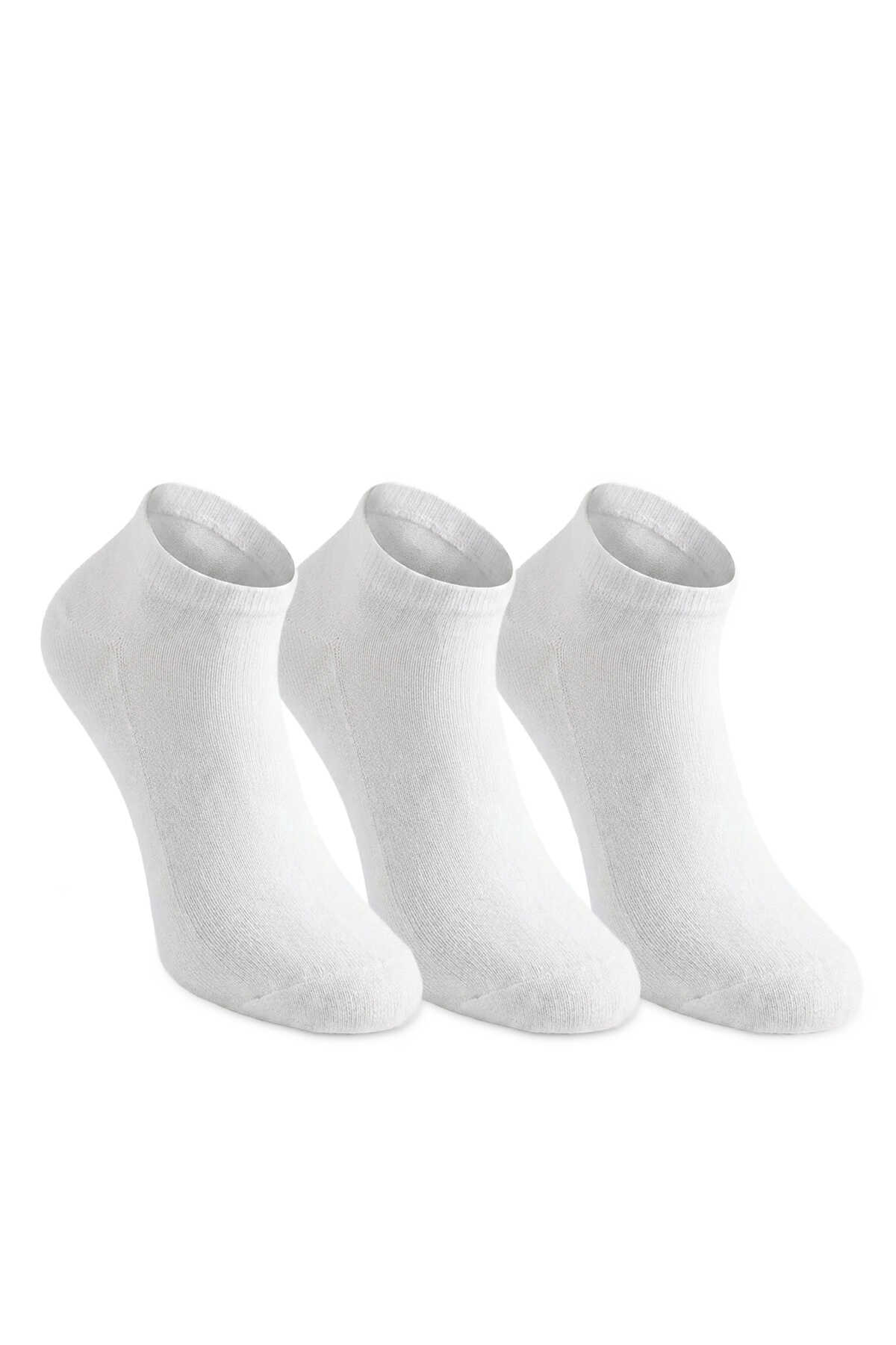 Slazenger - Slazenger JEFRY 3 lü Erkek Bambu Beyaz Çorap