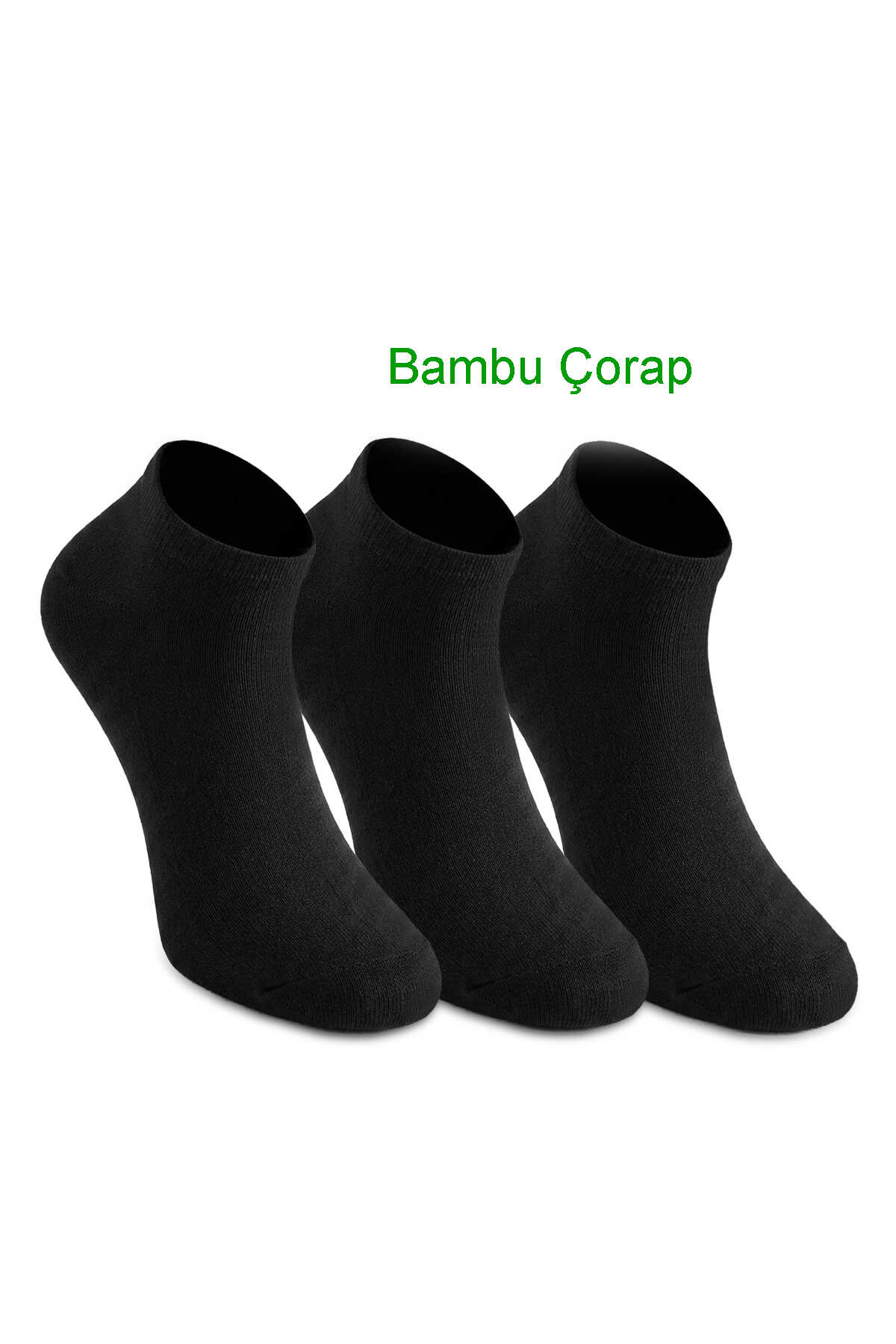 Slazenger - Slazenger JEFRY 3 lü Erkek Bambu Siyah Çorap