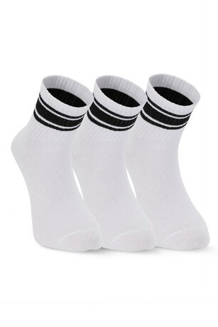 Slazenger JELLY 3 lü Erkek Soket Beyaz Çorap