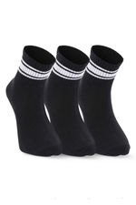 Slazenger - Slazenger JELLY 3 lü Erkek Siyah Çorap