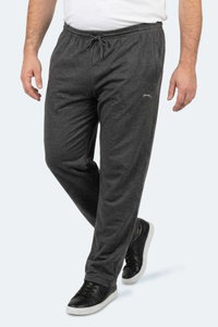 Slazenger - Slazenger JERRY Büyük Beden Erkek Cepli Koyu Gri Eşofman Altı