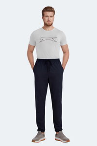 Slazenger - Slazenger JERRY Büyük Beden Erkek Cepli Lacivert Eşofman Altı